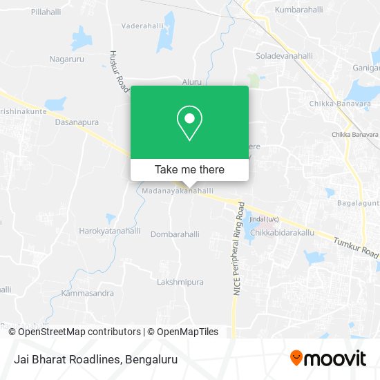 Jai Bharat Roadlines map