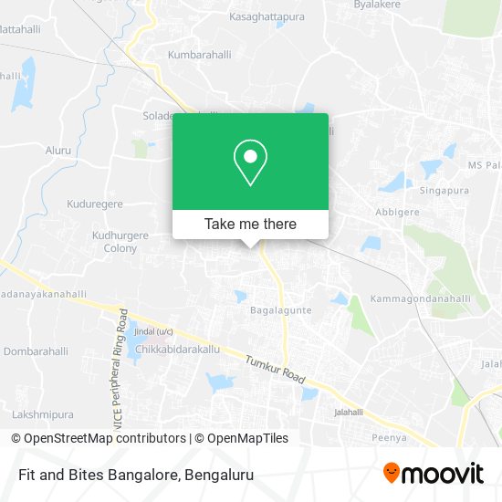 Fit and Bites Bangalore map