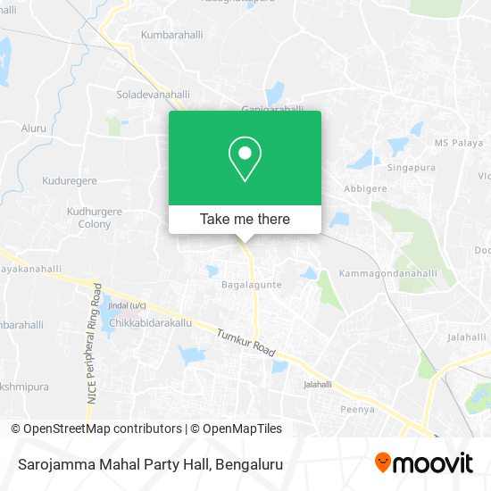 Sarojamma Mahal Party Hall map