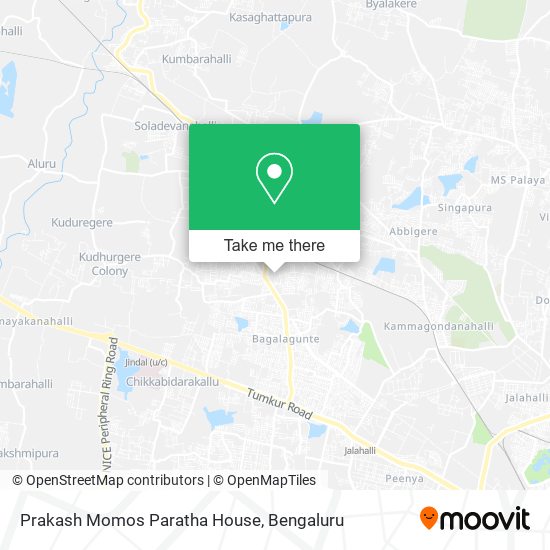 Prakash Momos Paratha House map