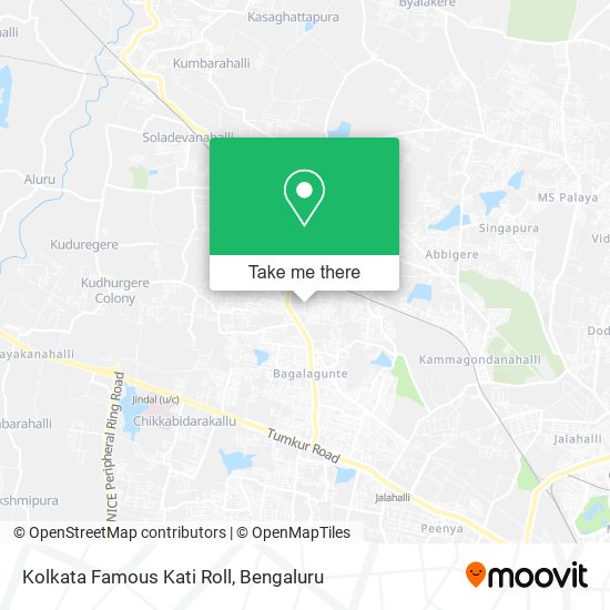 Kolkata Famous Kati Roll map