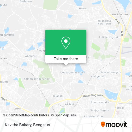 Kavitha Bakery map