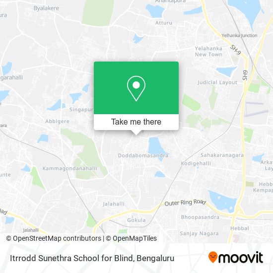 Itrrodd Sunethra School for Blind map