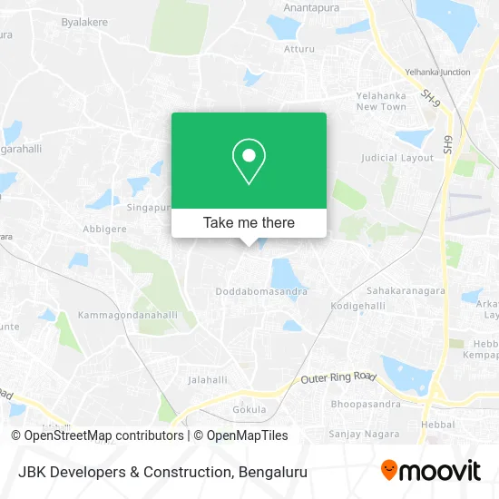 JBK Developers & Construction map