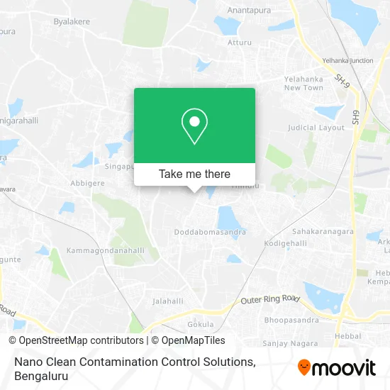 Nano Clean Contamination Control Solutions map