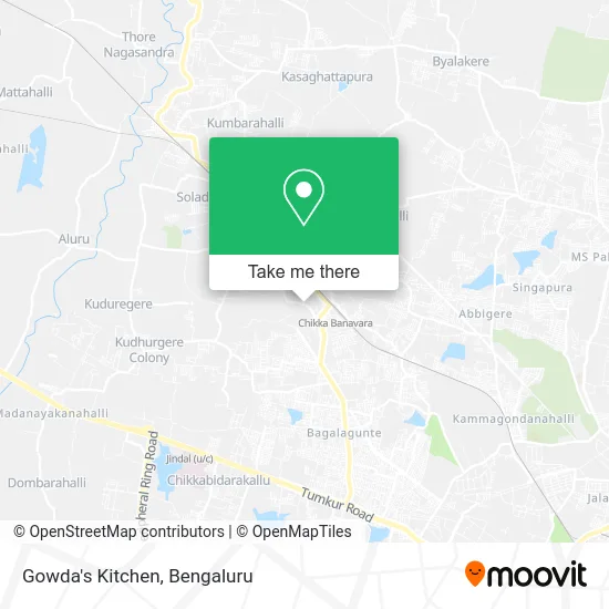 Gowda's Kitchen map
