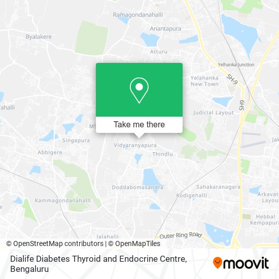 Dialife Diabetes Thyroid and Endocrine Centre map