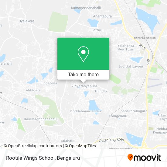 Rootile Wings School map