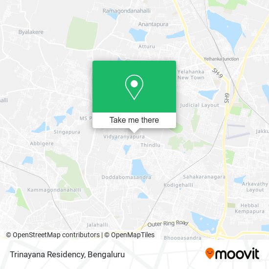 Trinayana Residency map