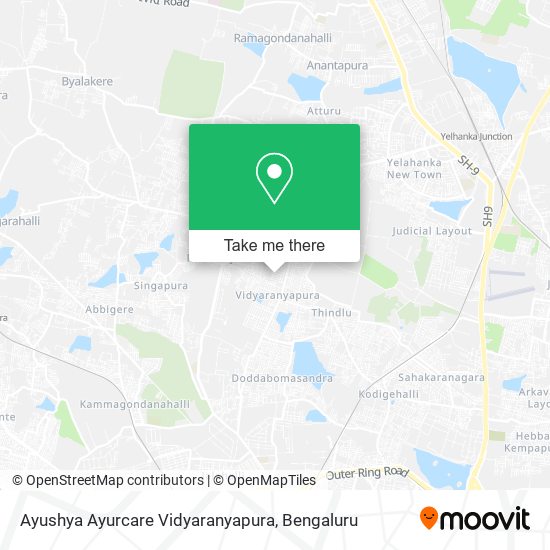 Ayushya Ayurcare Vidyaranyapura map