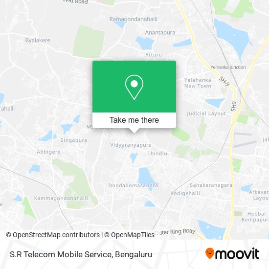 S.R Telecom Mobile Service map