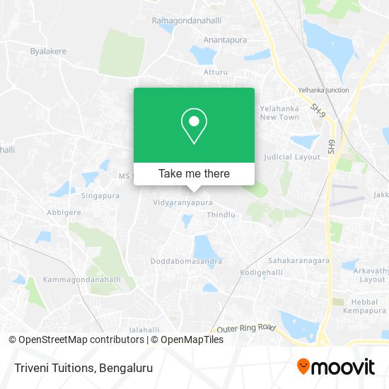 Triveni Tuitions map