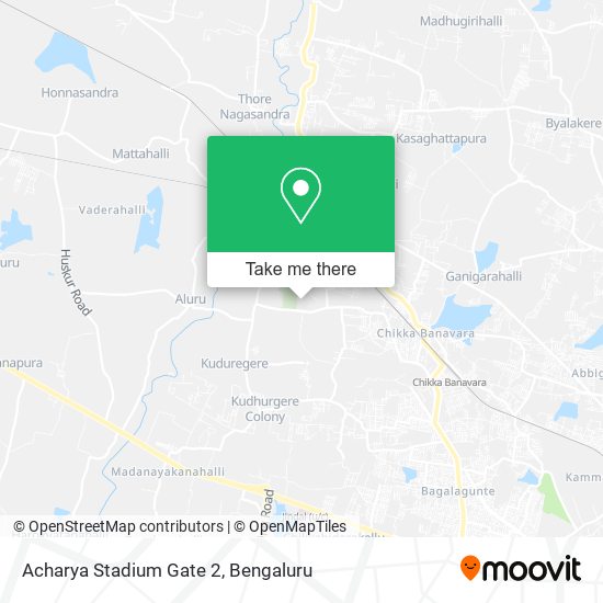 Acharya Stadium Gate 2 map