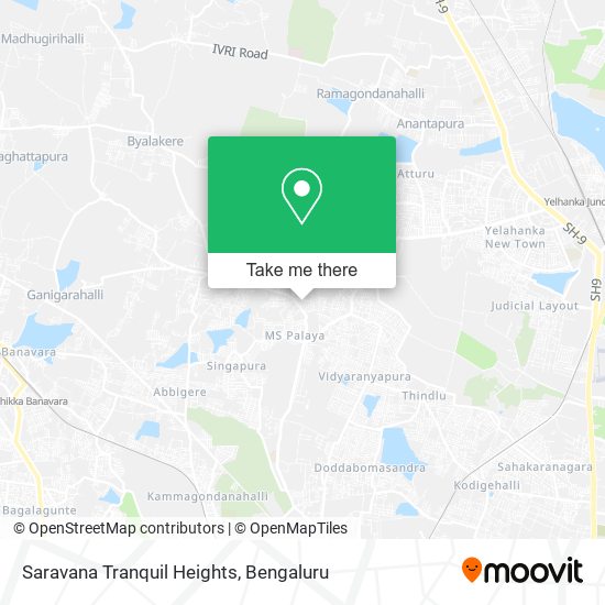 Saravana Tranquil Heights map