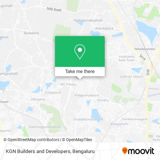 KGN Builders and Developers map
