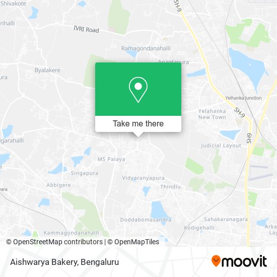 Aishwarya Bakery map