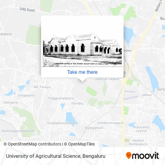 University of Agricultural Science map