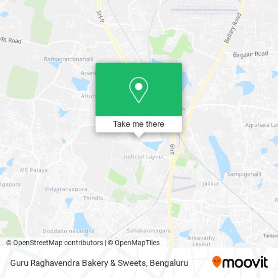 Guru Raghavendra Bakery & Sweets map