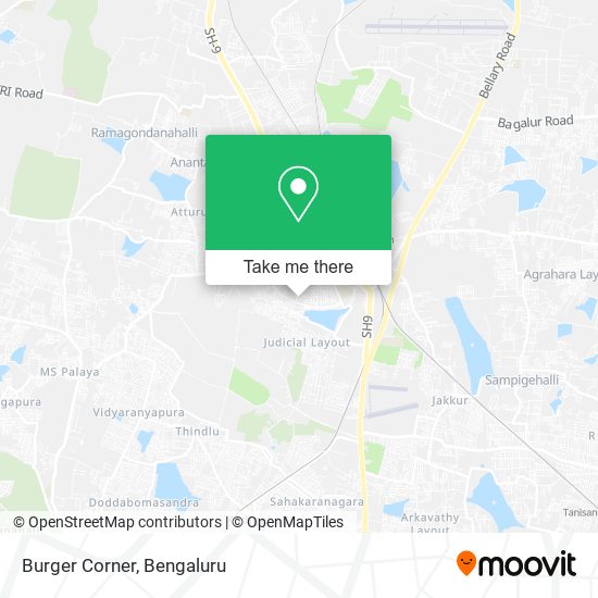 Burger Corner map