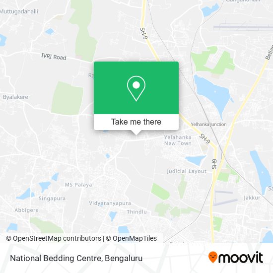 National Bedding Centre map