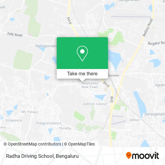 Radha Driving School map