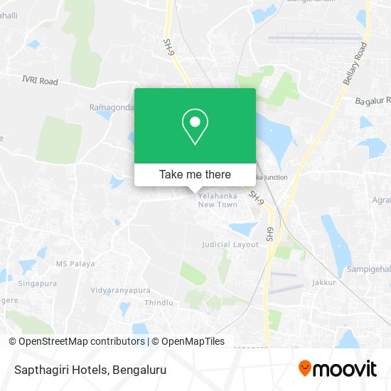 Sapthagiri Hotels map