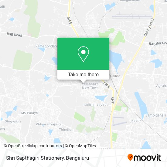 Shri Sapthagiri Stationery map