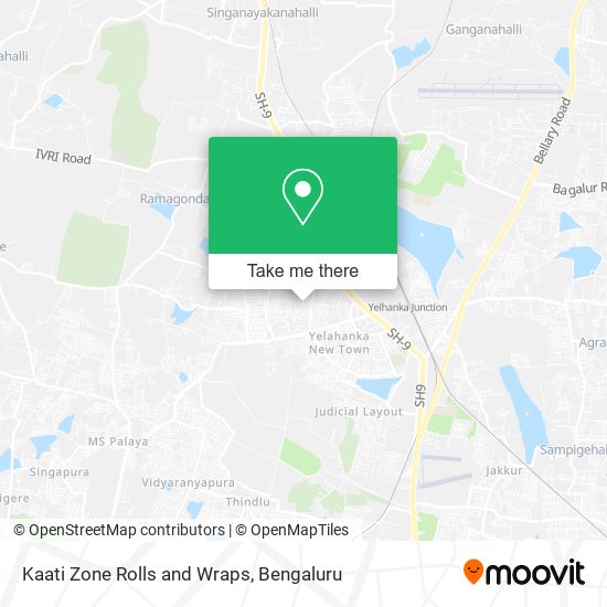 Kaati Zone Rolls and Wraps map