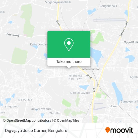 Digvijaya Juice Corner map