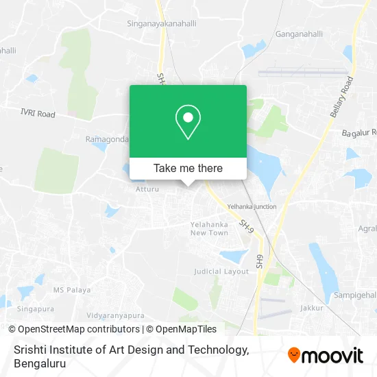 Srishti Institute of Art Design and Technology map
