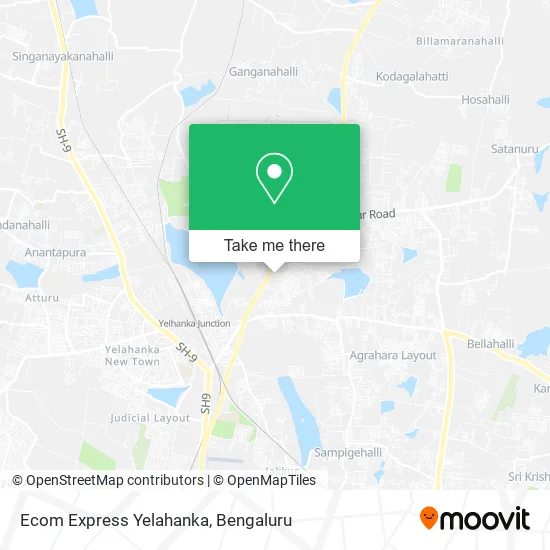 Ecom Express Yelahanka map