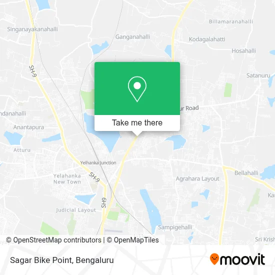Sagar Bike Point map