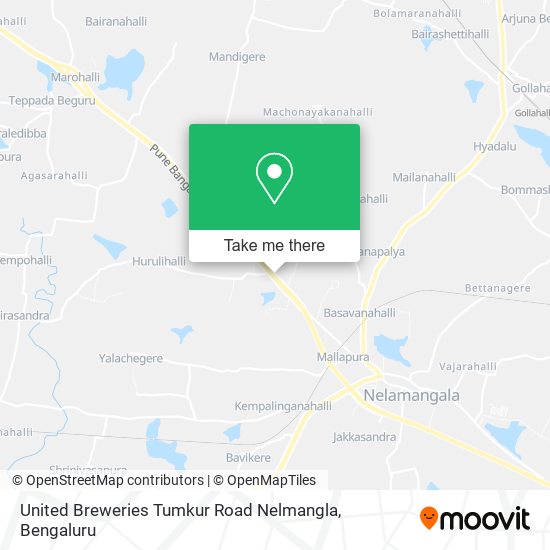 United Breweries Tumkur Road Nelmangla map