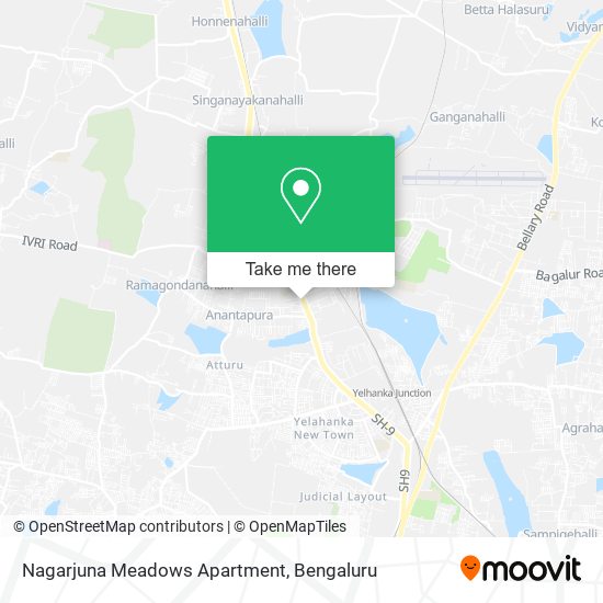 Nagarjuna Meadows Apartment map