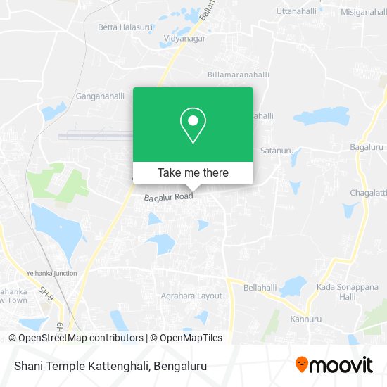 Shani Temple Kattenghali map