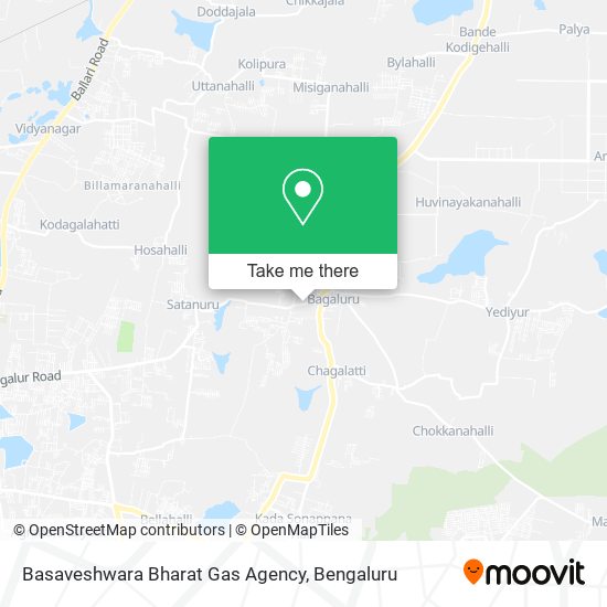 Basaveshwara Bharat Gas Agency map