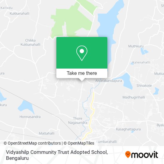Vidyashilp Community Trust Adopted School map