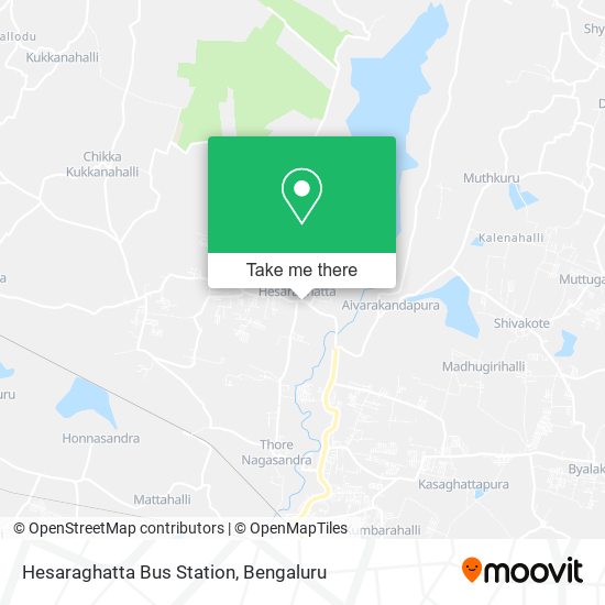 Hesaraghatta Bus Station map