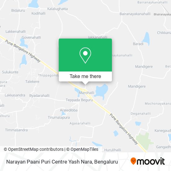 Narayan Paani Puri Centre Yash Nara map