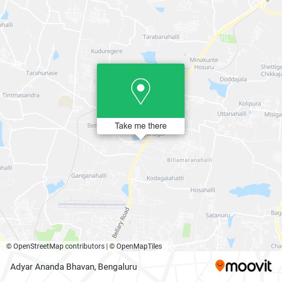 Adyar Ananda Bhavan map