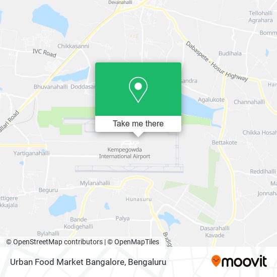 Urban Food Market Bangalore map