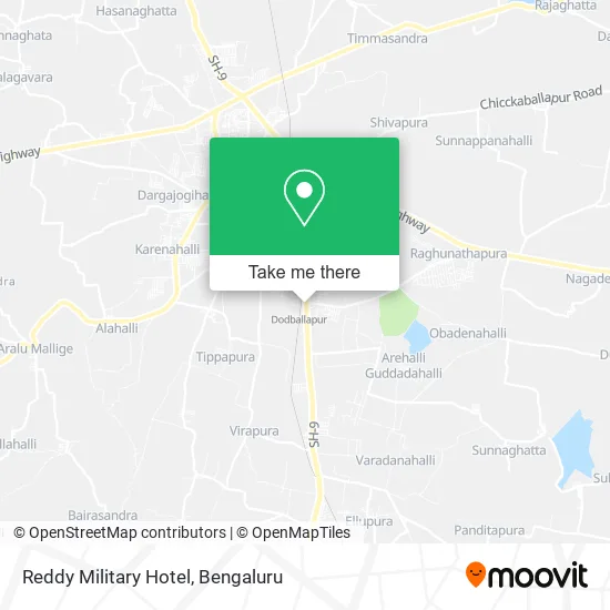 Reddy Military Hotel map