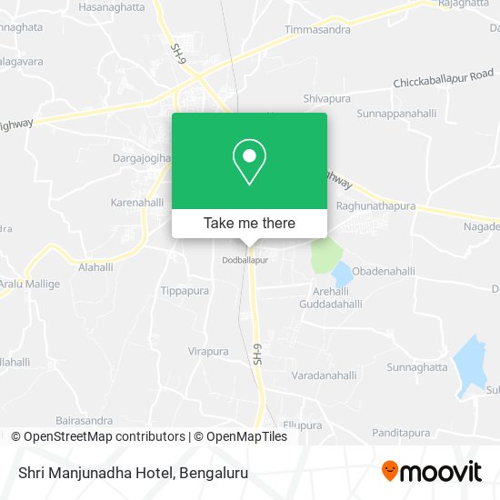Shri Manjunadha Hotel map