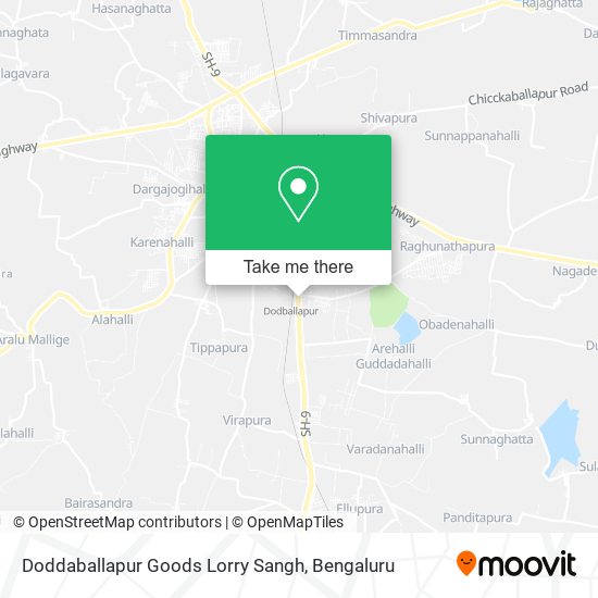 Doddaballapur Goods Lorry Sangh map