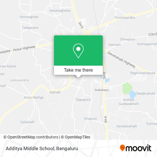 Additya Middle School map