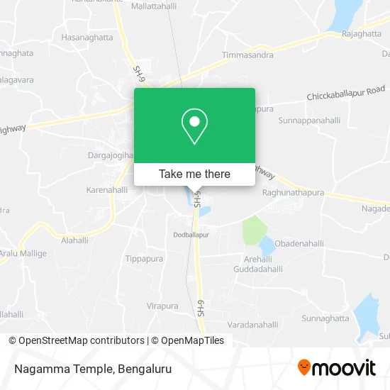 Nagamma Temple map