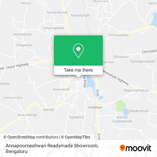 Annapoorneshwari Readymade Showroom map