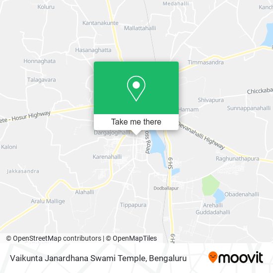 Vaikunta Janardhana Swami Temple map