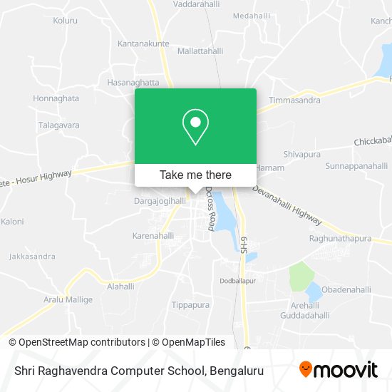 Shri Raghavendra Computer School map