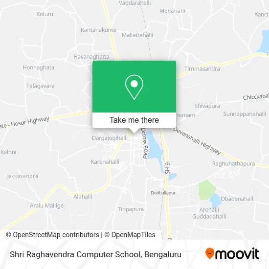 Shri Raghavendra Computer School map